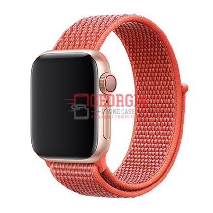 D12-Apricot Band for Apple Watch Size 38mm/40mm/41mm Series 1 to 9 / SE soft nyl…