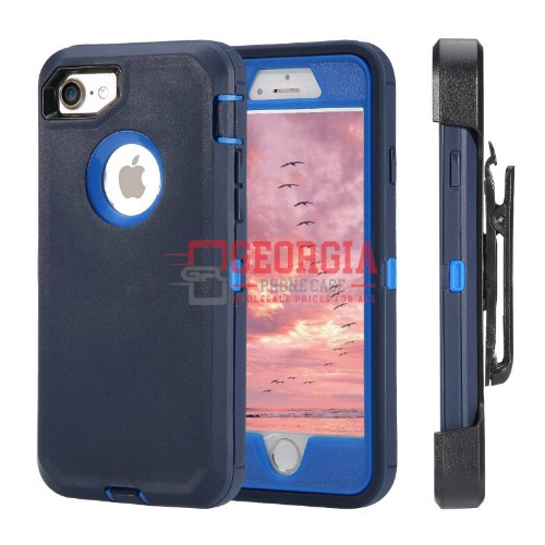 D2- Plain Blue Apple iPhone 6 Plus 6s Plus 7 Plus 8 Plus 5.5inch Heavy Duty Full…