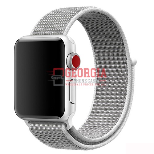 D4-White Band for Apple Watch Size 38mm/40mm/41mm Series 1 to 9 / SE soft nylon …