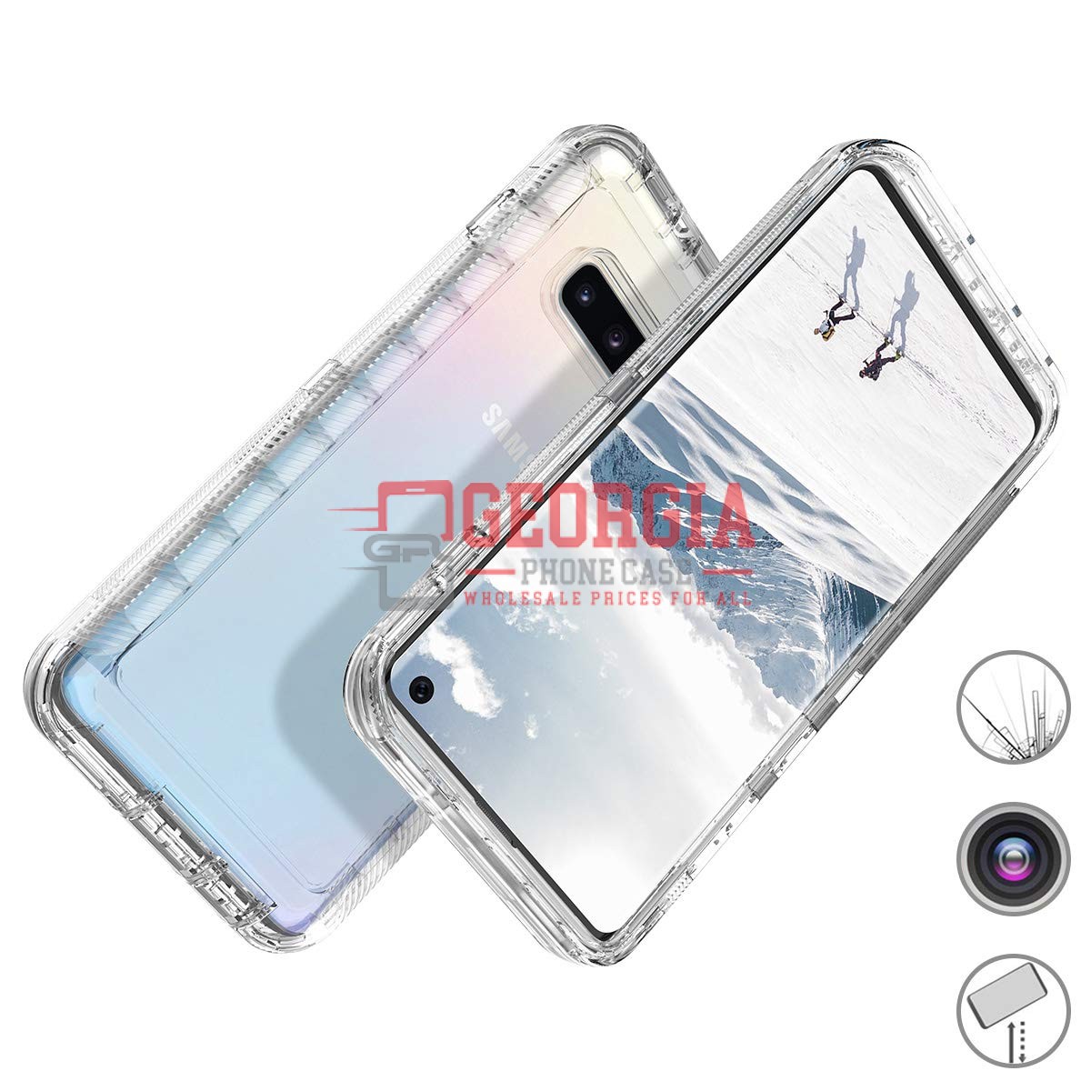 D11- Clear 6.7inch Samsung Galaxy S10 5g Hybrid Robot Hard Case Heavy Duty Back …