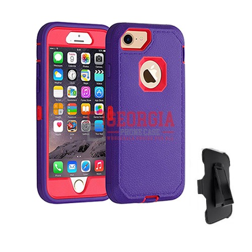 D6- Plain Purple Pink Apple iPhone 6 Plus 6s Plus 7Plus 8 Plus 5.5inch Heavy Dut…