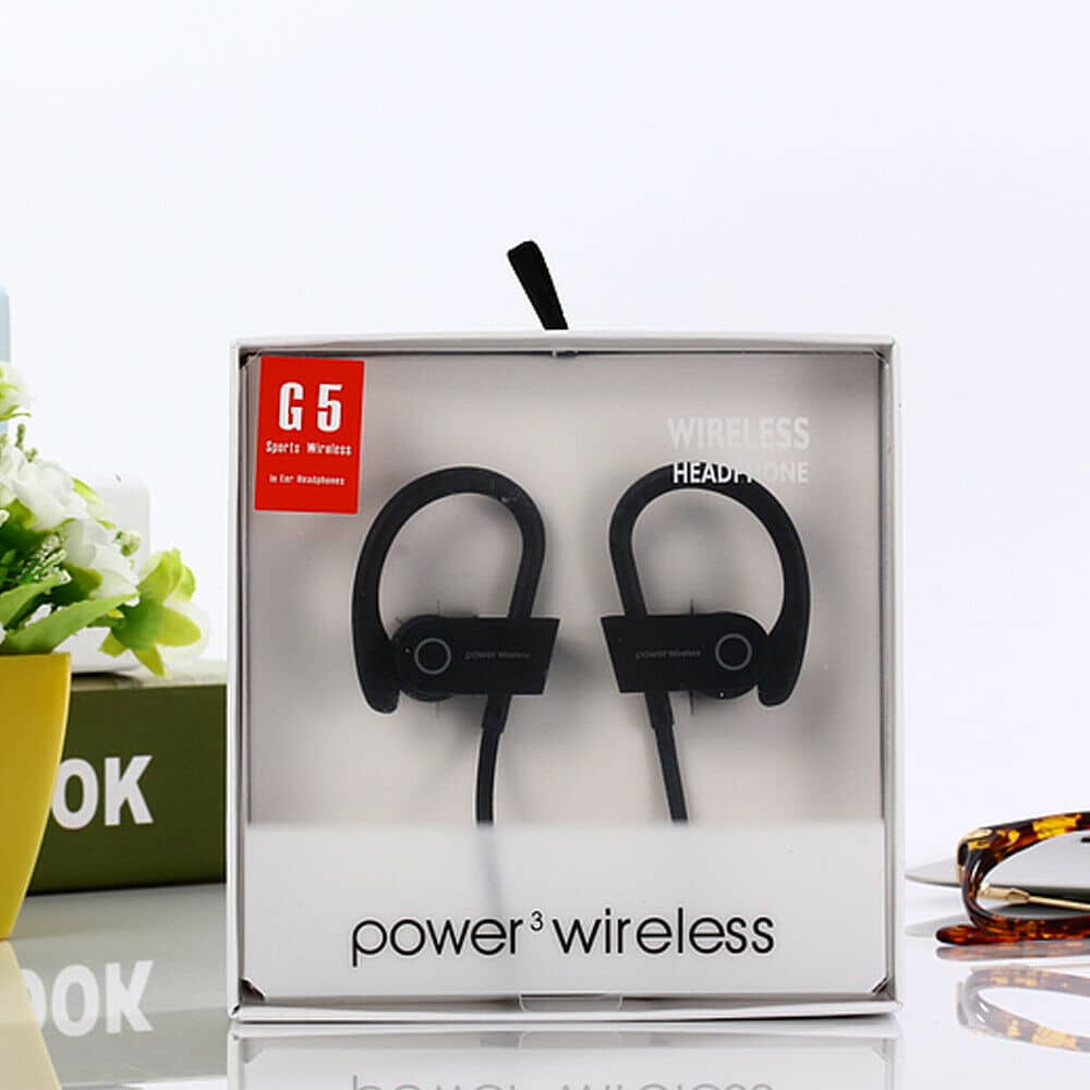 D11-Black Power 3 Wireless G5 Bluetooth Headphones Sports Wireless Earbuds Water…