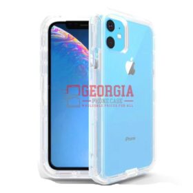 D11-Clear Plain 6.7 inch iPhone 14 Plus/ iPhone 15 Plus Robot Hard TPU Case Heavy Duty Back Cover - Georgia Phone Case