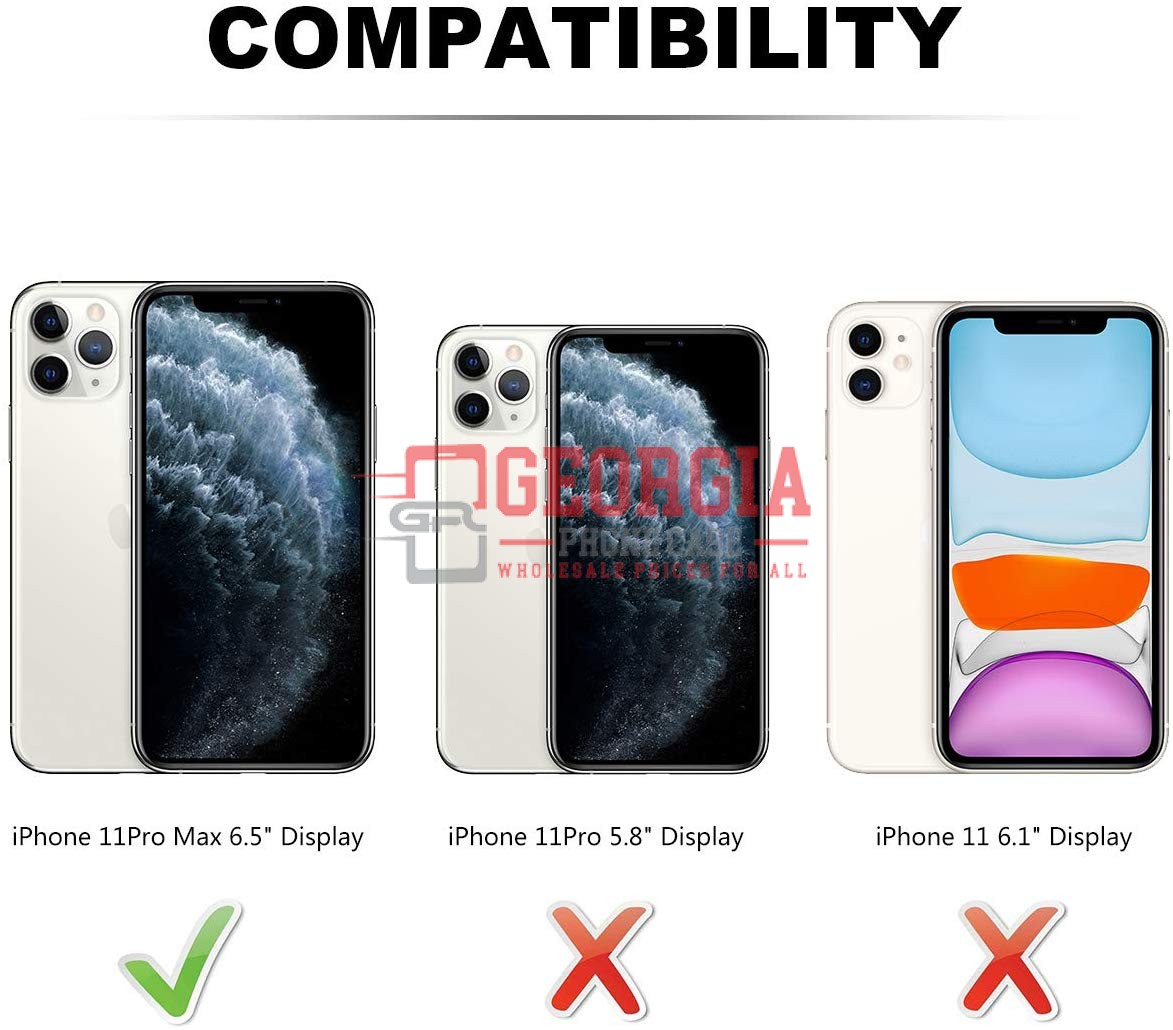 D21- Marble Black 6.5inch iPhone 11 Pro Max Hybrid Robot Hard Case Heavy Duty Ba…