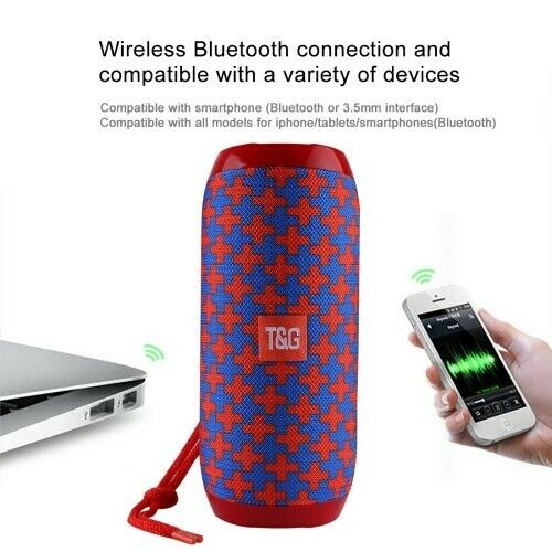 D10-Mix Red 40w Wireless Bluetooth Loud Speaker Waterproof Stereo Bass USB/TF/AUX MP3 Portable – Georgia Phone Case