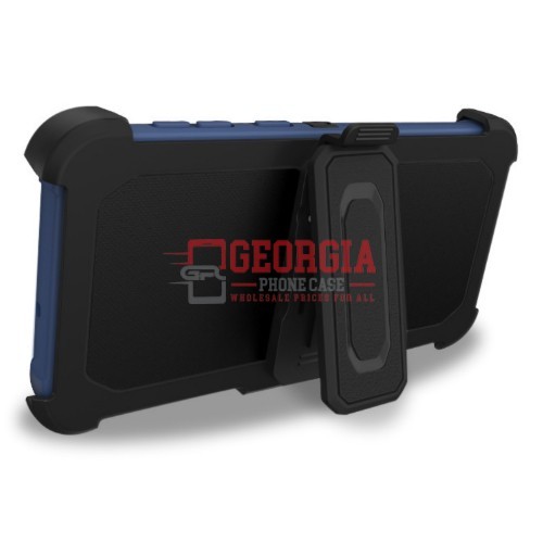 D2-Plain Blue 6.4inch Samsung Galaxy A20(205)/A30(305)/A50(505) Robot Hard Case With Belt Clip Heavy Duty Back Cover - Georgia Phone Case - Image 5