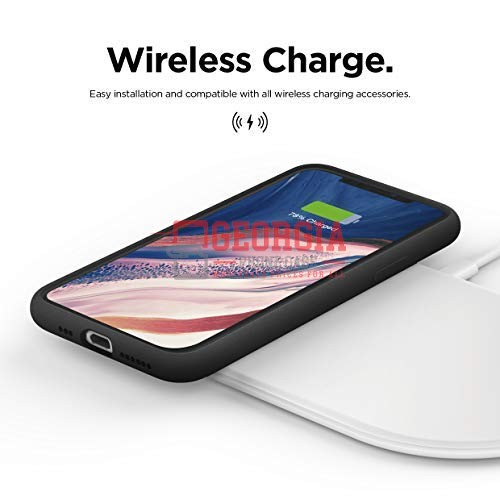D86-Black 6.1inch iPhone 11 Liquid Silicone Case Slim Soft Gel Rubber Back Cover…