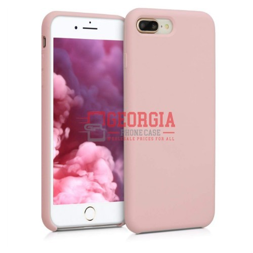 D87-Pink 5.5inch iPhone 6 Plus 7 Plus 8 Plus Liquid Silicone Case Slim Soft Gel Rubber Back Cover – Georgia Phone Case