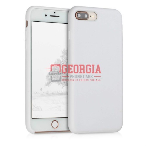 D91-White 5.5inch iPhone 6 Plus 7 Plus 8 Plus Liquid Silicone Case Slim Soft Gel Rubber Back Cover – Georgia Phone Case