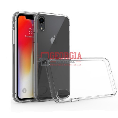 D51-For 6.1inch iPhone XR Clear Acrylic Bumper Transparent Hard Case Shockproof TPU Frame PC Back Cover – Georgia Phone Case