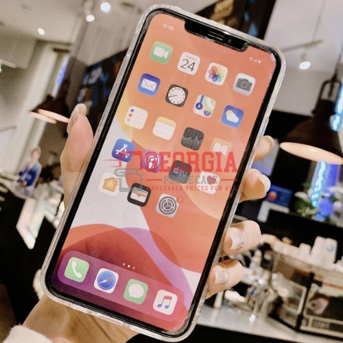 D94 For 6 5inch Iphone Xs Max Glitter Diamond Ring Stand Holder Acrylic Case Rhinestone 3d Grip Bling Cellphone Case With Lanyard Georgia Phone Case Georgia Phone Case