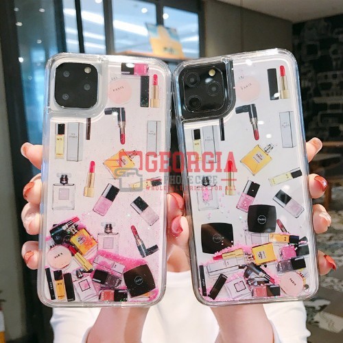 D60 For 6 7inch Iphone 12 Pro Max Glitter Cosmetic Quicksand Shockproof Case Hard Lipstick Perfume Bottle Dynamic Liquid Capa Back Cover Georgia Phone Case Georgia Phone Case