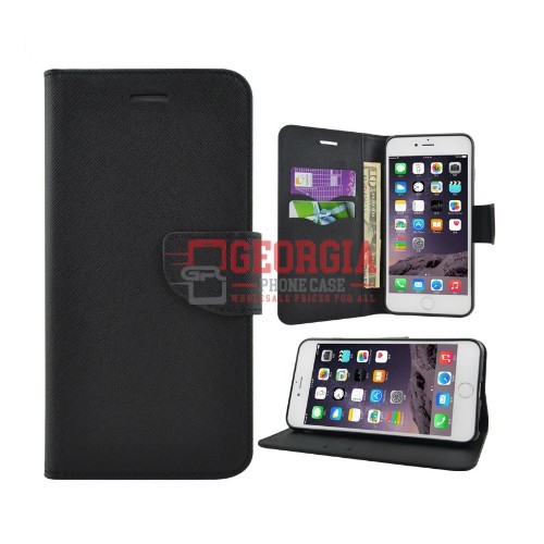 D83-Black 4.7inch iPhone SE 2022/2020 7 8 6s Dual Color Ultra Magnetic Detachable Wallet Flip Leather Case With Card Slot – Georgia Phone Case