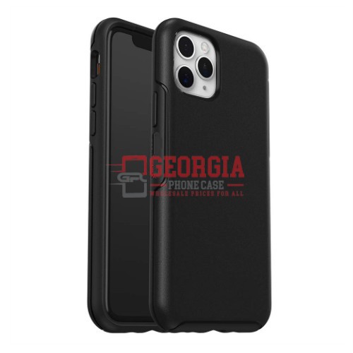 D7-Black Thin 6.5inch iPhone 11 Pro Max Thin Light Weight Hybrid Robot Hard Plastic Case Shockproof Heavy Duty Cellphone Back Cover – Georgia Phone Case