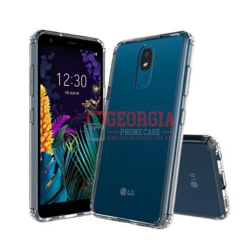 D51-For 5.45inch LG Escape Plus X320 Clear Acrylic Bumper Transparent Hard Case Shockproof TPU Frame PC Back Cover – Georgia Phone Case