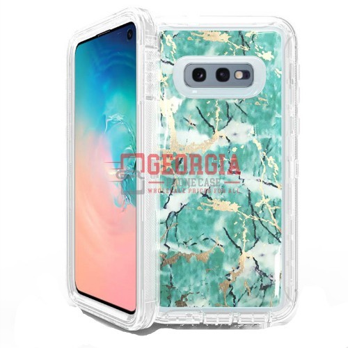 D22- Marble Green 6.9inch Samsung Galaxy S20 Ultra Hybrid Robot Hard Case Heavy Duty Back Cover Defender Style – Georgia Phone Case