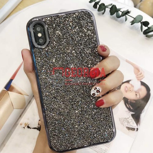 D39-Luxury Black Diamond 6.5inch iPhone Xs Max Bling 2 in 1 Shockproof TPU Case …