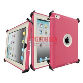 D5-Plain Pink 7.9inch iPad Mini 1 2 3 A1599 A1600 A1489 A1490 A1491 Robot Tablet Hard Case Heavy Duty Back Cover - Georgia Phone Case
