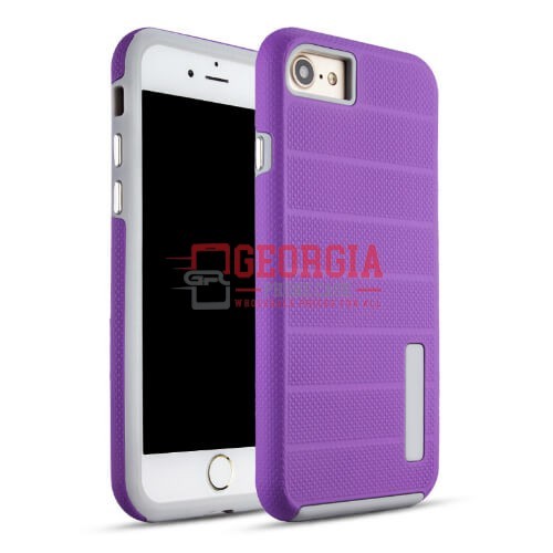 D126- Purple iPhone SE 2022/2020 6/7/8 4.7inch 2 in 1 Shockproof Hybrid PC TPU Armor Case Anti-Scratch 360 Degree Full Protective Smart Phone Cover – Georgia Phone Case