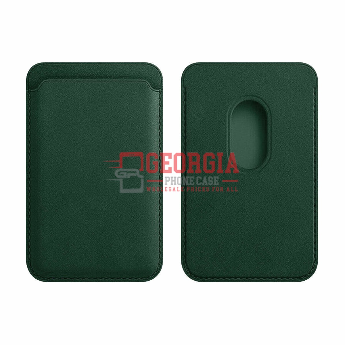 D684 – Green iPhone 13 13 Mini 13 Pro 13 Pro Max Premium Quality Magnetic Leather Magnet iPhone Card Holder Wallet Retail Packaged – Georgia Phone Case