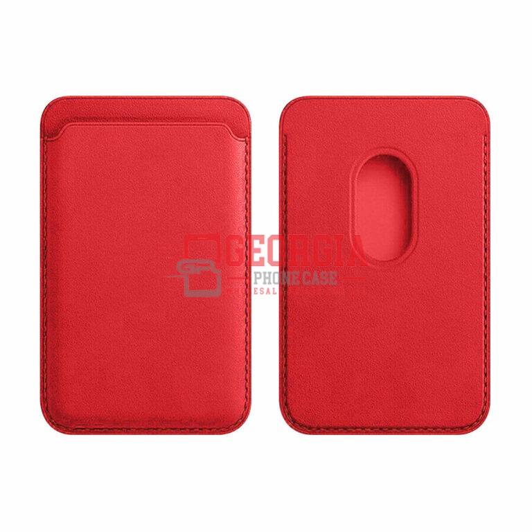 D681 – Red iPhone 13 13 Mini 13 Pro13 Pro Max Premium Quality Magnetic Leather Magnet iPhone Card Holder Wallet Retail Packaged – Georgia Phone Case