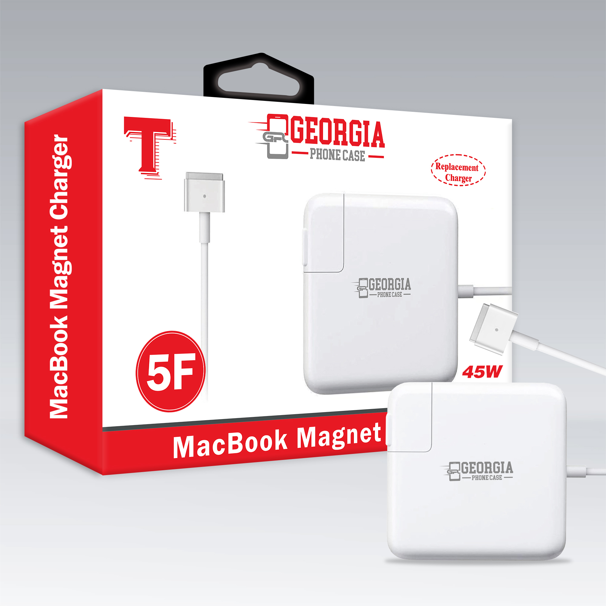 D883 – 45W Magnet MS2 “T” Tip 5FT Premium Quality Adapter Charger for Apple MacBook Air 13″ 2012 2013 2014 2015 – Georgia Phone Case