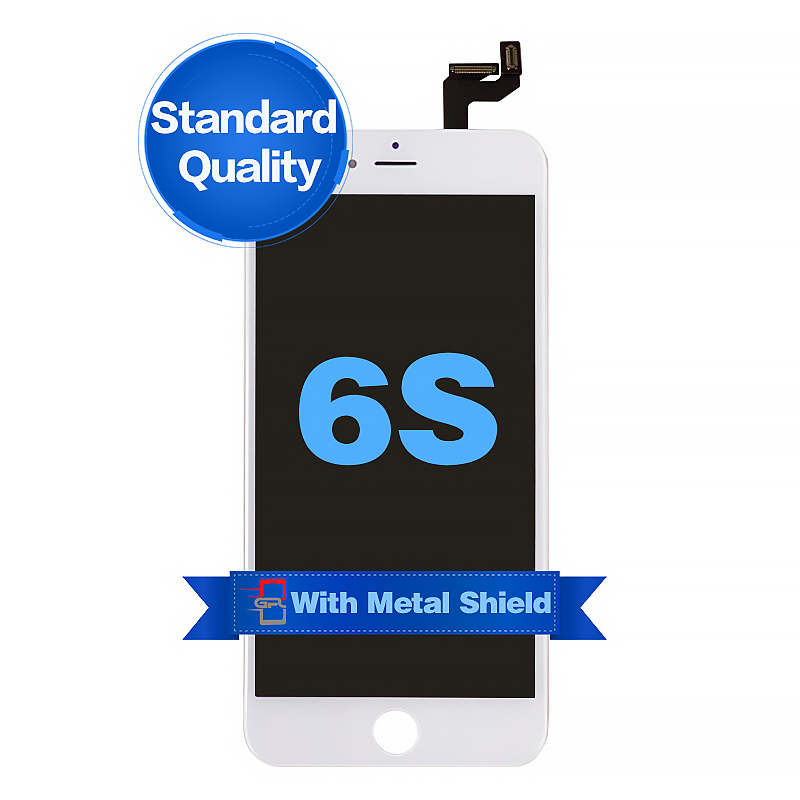 D1014 – White iPhone 6S LCD Digitizer Screen with Metal Plate {Standard Qualit…