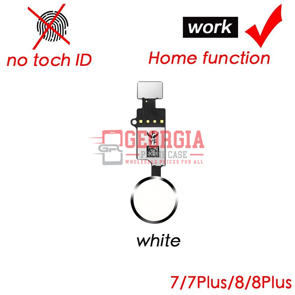 D1077 – Silver iPhone 7/8 Plus PLUG & PLAY, NO BLUETOOTH Home Button Premium Quality – Georgia Phone Case
