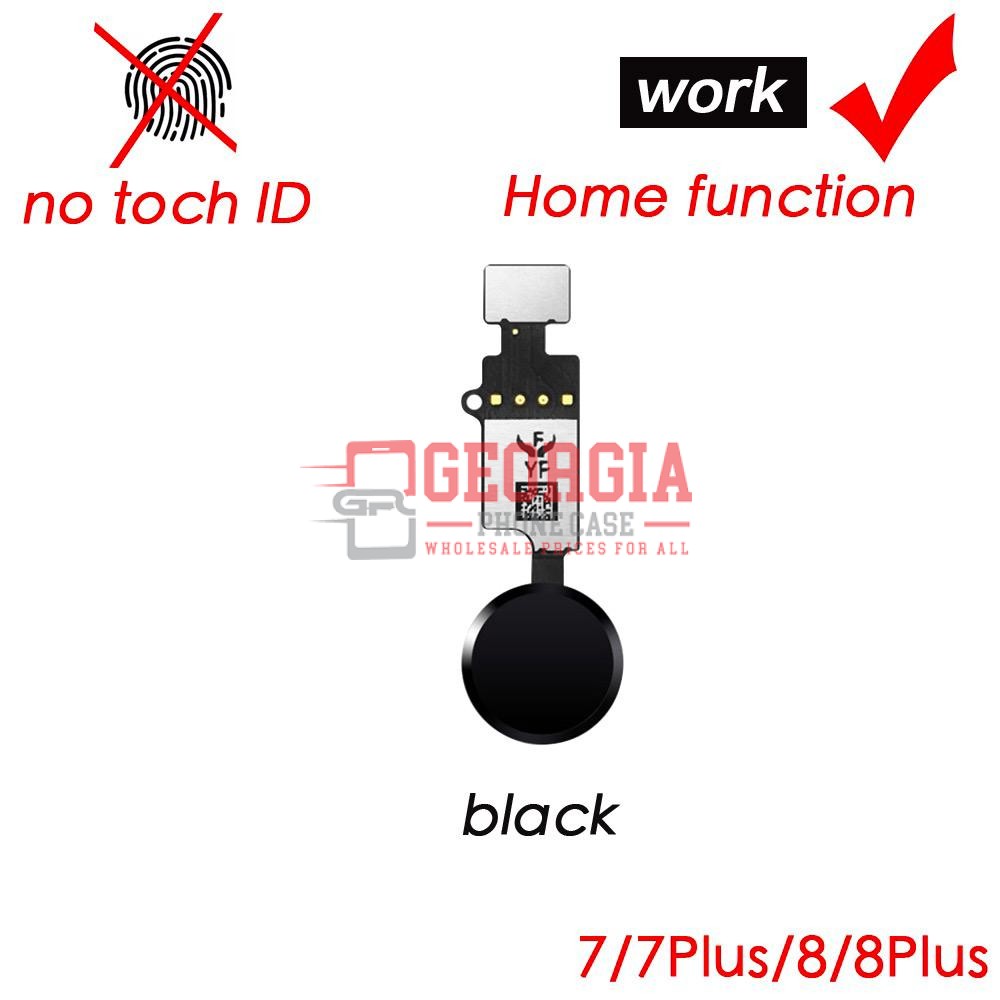 D1079 – Black iPhone 7/8 Plus PLUG & PLAY, NO BLUETOOTH Home Button Premium Quality – Georgia Phone Case
