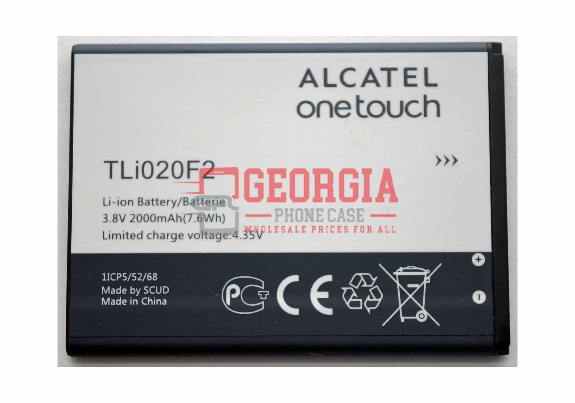 D15136- NEW ALCATEL ONE TOUCH Pop FIERCE 2 7040N 7040T TLi020F2 Battery (High Quality – Substitute Part)
