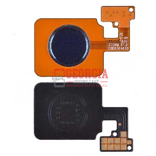 D4037 – Black LG V40 ThinQ V405 Home Button with Flex Cable, Connector and Fingerprint Scanner Sensor for LG Premium Quality – Georgia Phone Case