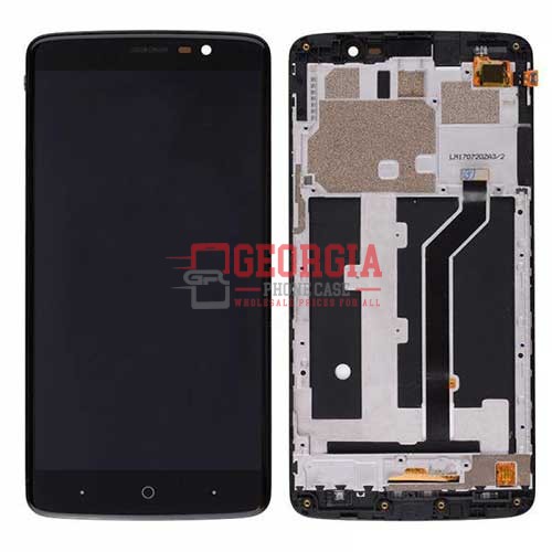D6057 – Black LCD Screen Display with Touch Digitizer Panel and Bezel Frame for ZTE MAX XL N9560 Premium Quality – Georgia Phone Case