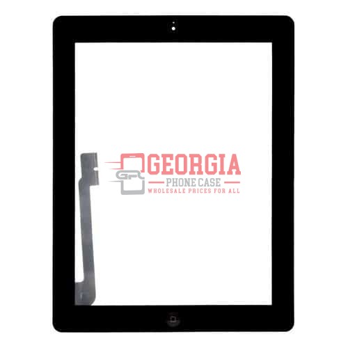 D1455 – Black Touch Screen Digitizer Assembly Home Button Tape Adhesive for iPad 4 (A1458 / A1459) (Premium Quality) – Georgia Phone Case