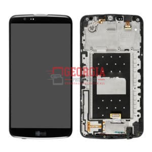D4198 – Black LG K10 K410 K420N K428 K430 K430DS K430DSF Screen Substitute With Frame Premium Quality – Georgia Phone Case