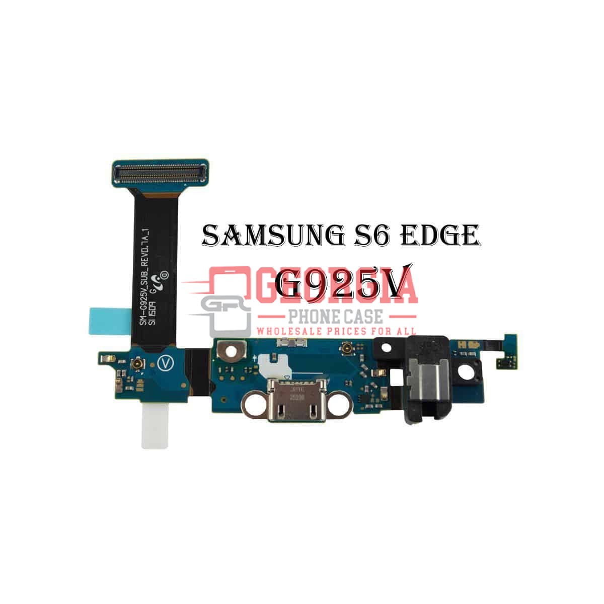 D2427 – Headphone Jack Charging Charger Port Flex For Samsung Galaxy S6 Edge G925V (High Quality – Substitute Part)