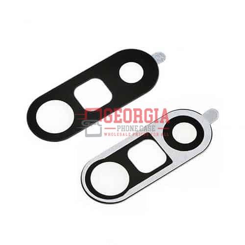 D1109 – Silver iPhone XS Max Rear Camera Glass Lens and Cover Bezel Ring Substitute Part Premium Quality – Georgia Phone Case