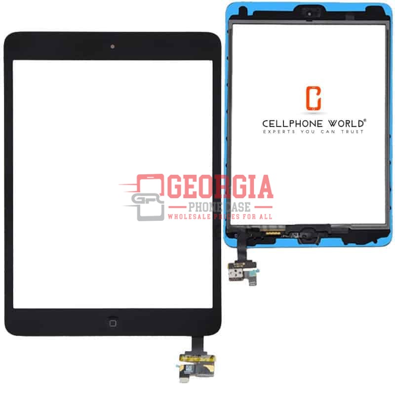 D1445 – Black iPad Mini 1,2 TouchScreen Black Digitizer,IC Chip Home Button Flex – Georgia Phone Case