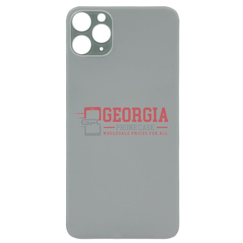 D1358 – Green iPhone 11 Pro Max{6.5 inches}{Big Hole} Back Glass Cover Premium Quality – Georgia Phone Case
