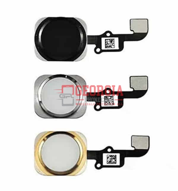 D1378 – Silver iPhone 6 6 Plus Home Return Button Flex Cable Premium Quality- Georgia Phone Case