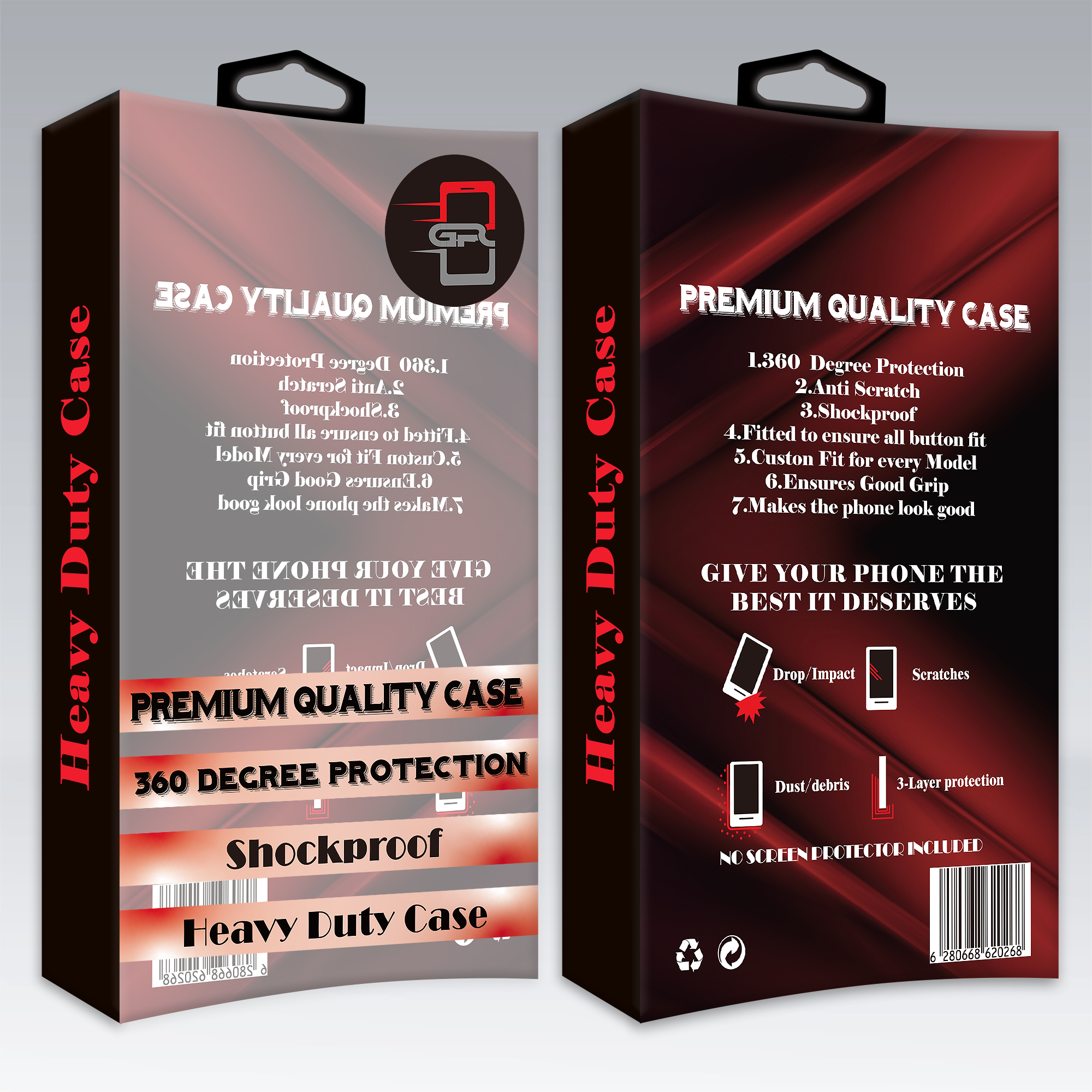 D981 – 10 Pack|Empty Box|Premium Packaging for Heavy Duty Cases CLEAR FRONT (PLEASE READ) $.59 Per Piece