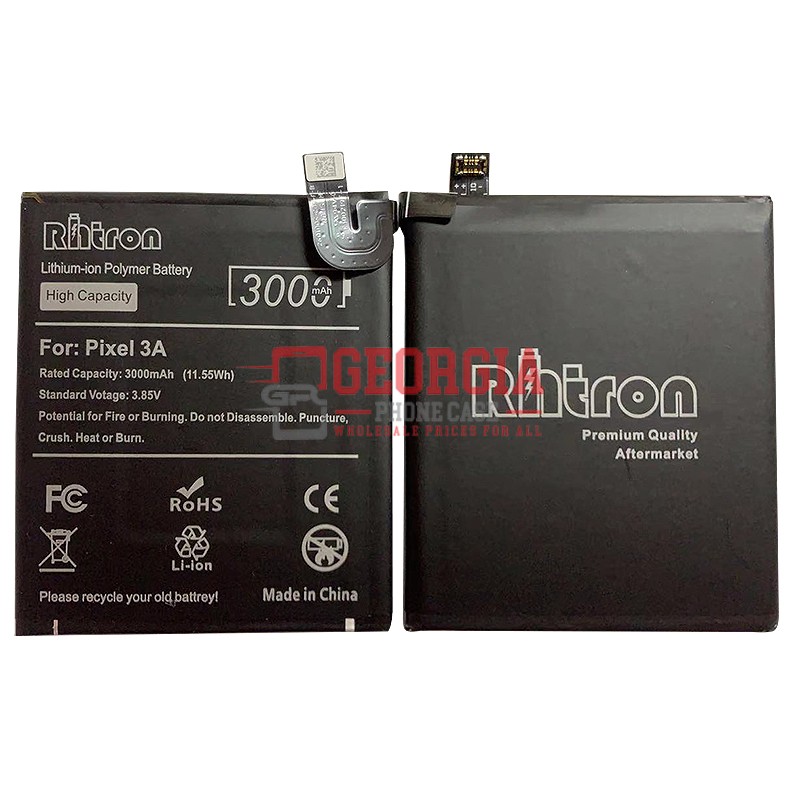 D15130- 3.85V 3000mAh Google Pixel 3A Premium RHTRON Battery internal (High Capacity)