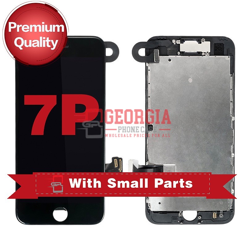D1035 – Black iPhone 7 Plus LCD Digitizer Screen with Small Parts {Premium Quality}{5.5 inches} – GPC PM