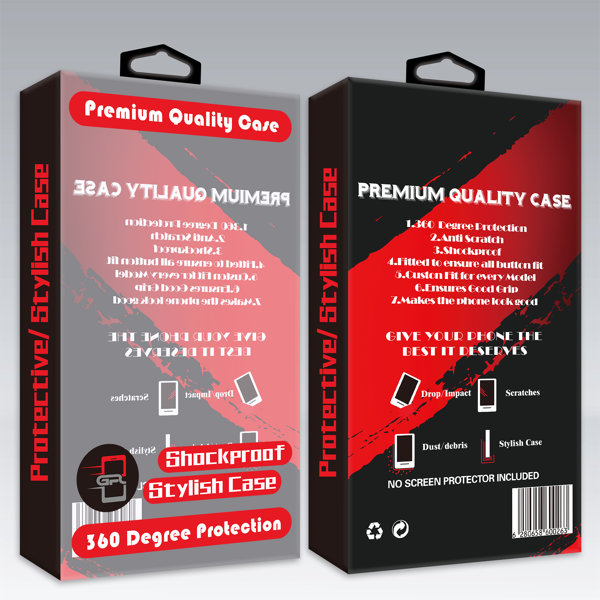 D982 – 10 Pack|Empty Box|Premium Packaging for Thin Symmetry/Design Stylish Case Cases with Clip, CLEAR FRONT (PLEASE READ) $.59 Per Piece