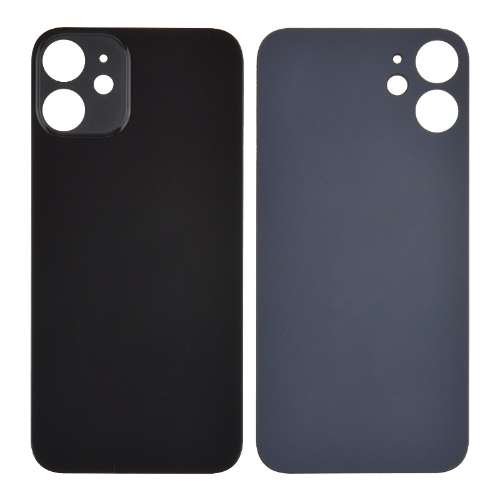 D1477 – Black Back Glass Cover for iPhone 12 Premium Quality – Georgia Phone case