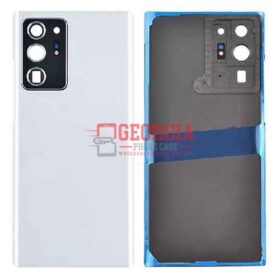 D2938 Mystic White Samsung Galaxy Note 20 Ultra Back Cover with Camera Glass Lens and Adhesive Tape