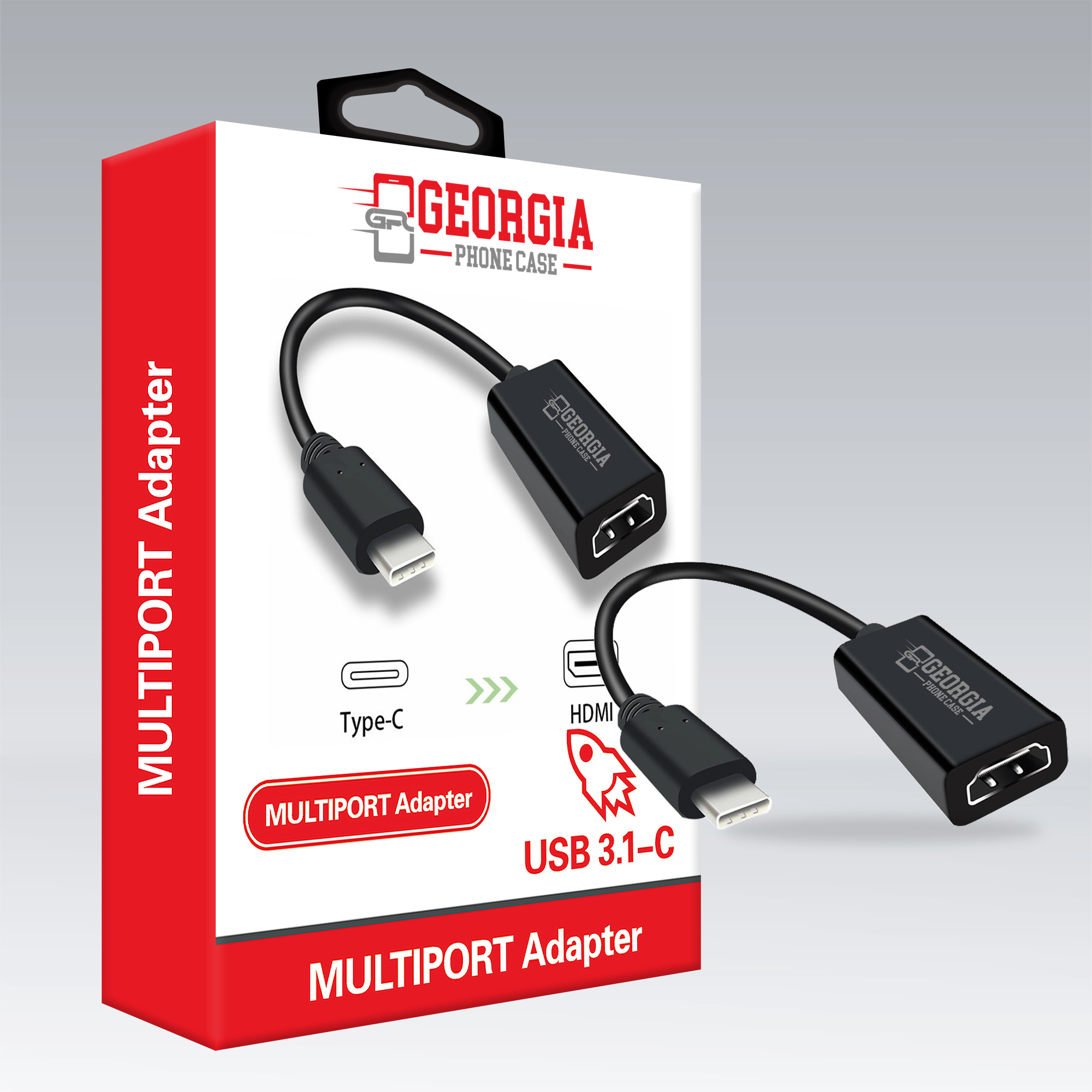 D342 – USB-C Type C to HDMI Adapter USB 3.1 Cable For MHL Android Phone Ta…