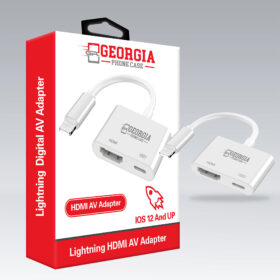 D344 - Charging To HDMI Cable Digital AV TV Adapter For iPhone 12 Pro Max 11 XR 8 iPad Pro - Georgia Phone Case