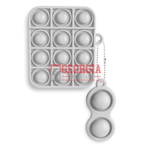 D3992 – AirPod Pro Grey for Reliver Stress Pop Toys Push It Bubble Soft Silicone Case – Georgia Phone Case