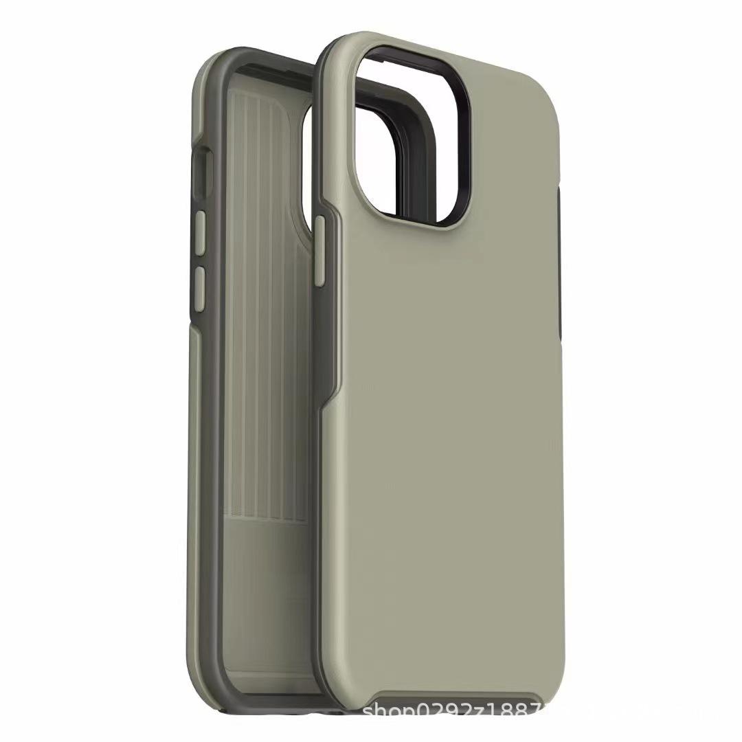 D26-Gray Thin 6.1 inch iPhone 13 Hybrid Robot Hard Plastic Case Shockproof Heavy Duty Cellphone Back Cover – Georgia Phone Case