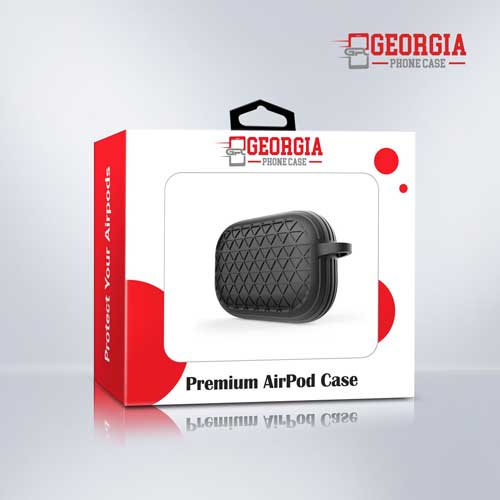 D4-Black Apple AirPod Pro Silicone Cover Case Pouch With Anti-dust Plug key chain Shockproof – Georgia Phone Case